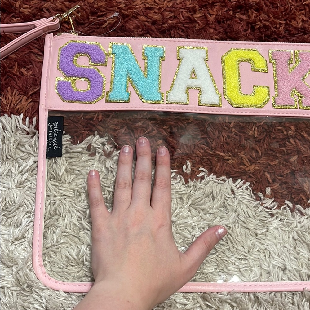 Large Pouch with Colorful 'SNACKS' Design - Picture 2 of 4
